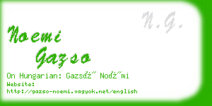 noemi gazso business card